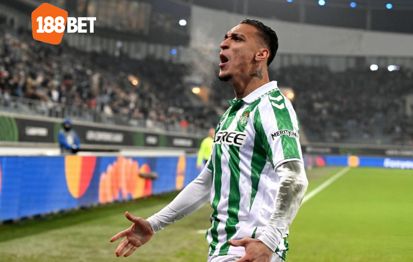 Antony thể hiện phong độ chói sáng kể từ khi chuyển tới Real Betis. Ảnh: Getty