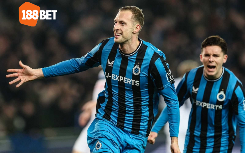 Club Brugge đang nắm lợi thế mong manh