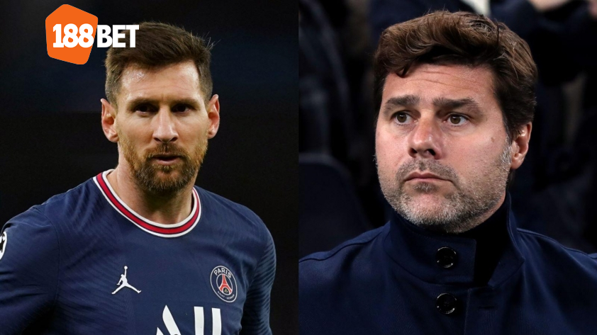 Messi và HLV Pochettino được cho là có mối quan hệ không tốt (Ảnh: Getty).